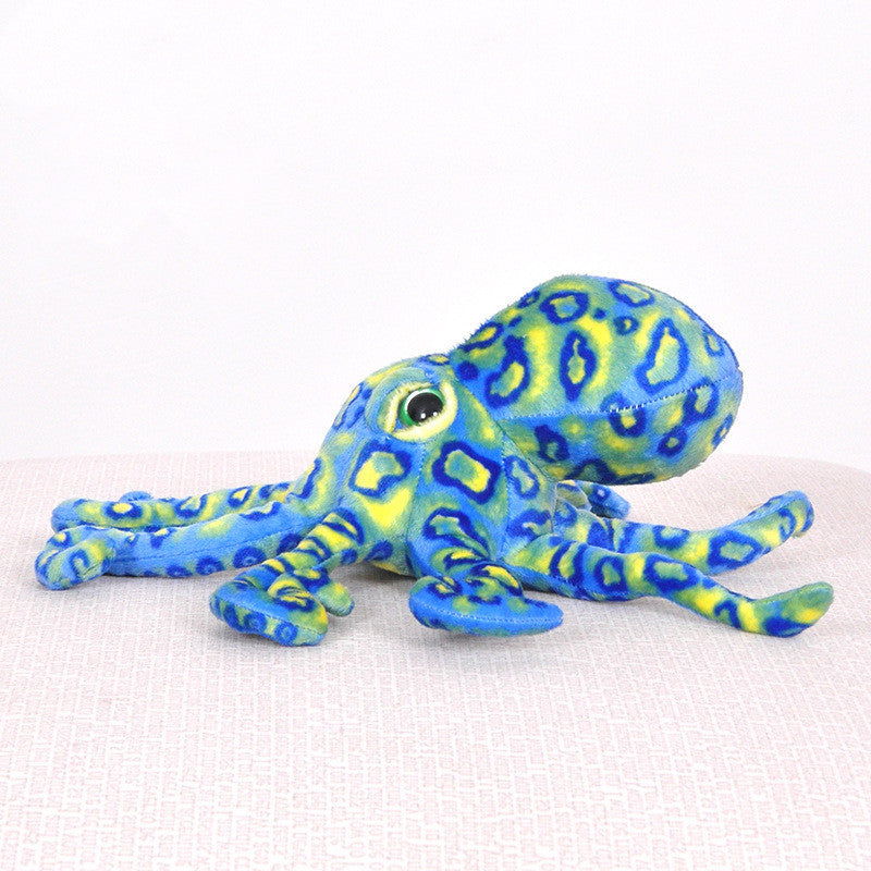 Leopard octopus marine plush toy