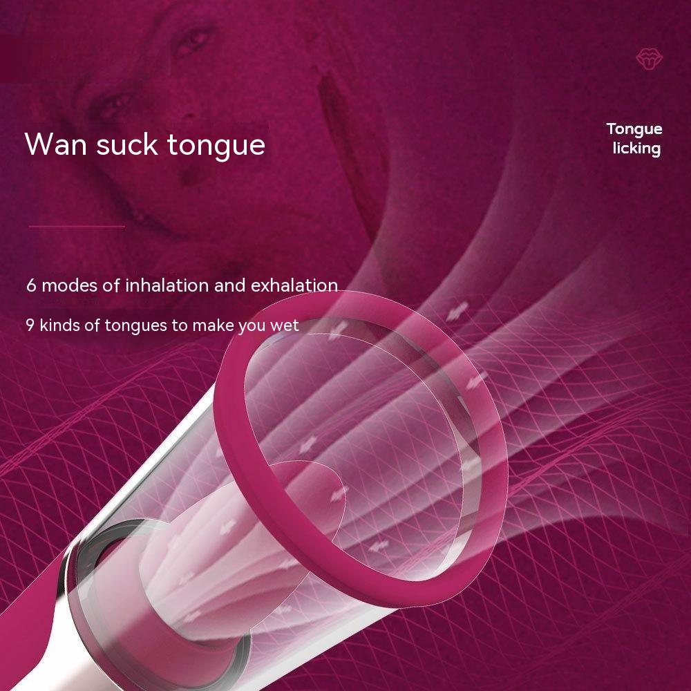 Tongue Licking Breast Teasing Massage Vibration Device